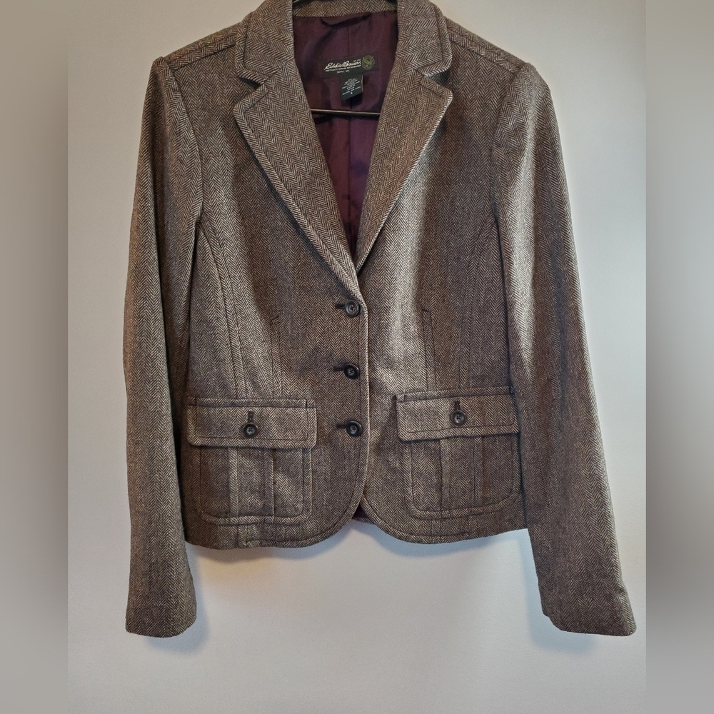 Eddie Bauer Wool Blend Warm Business Blazer